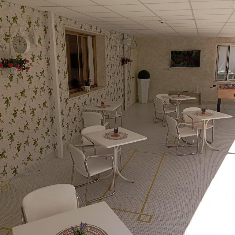 TV a/nebo společenská místnost v ubytování Hotel Raul