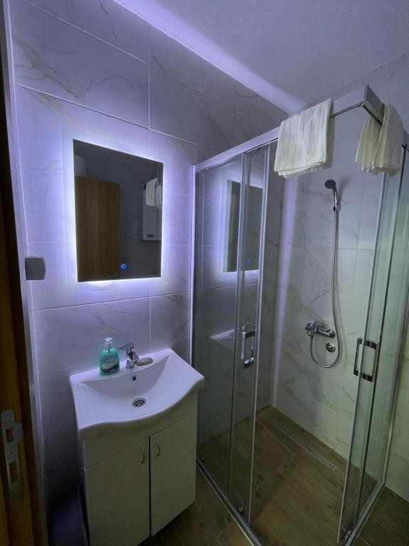 Koupelna v ubytování Apartman Splendid