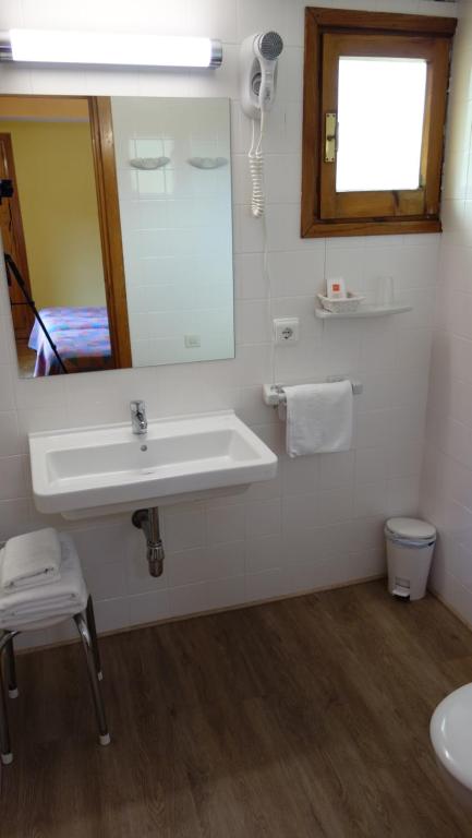 Koupelna v ubytování Hotel Vicente
