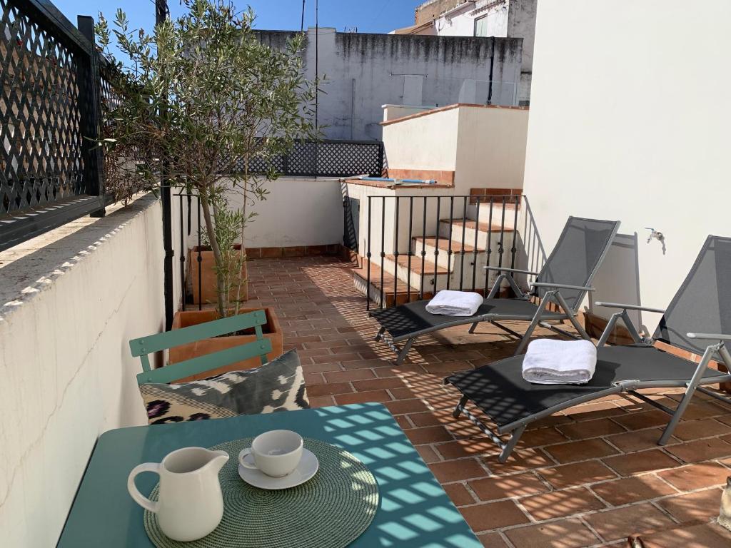 Balkón alebo terasa v ubytovaní La Casa del Pintor Apartments