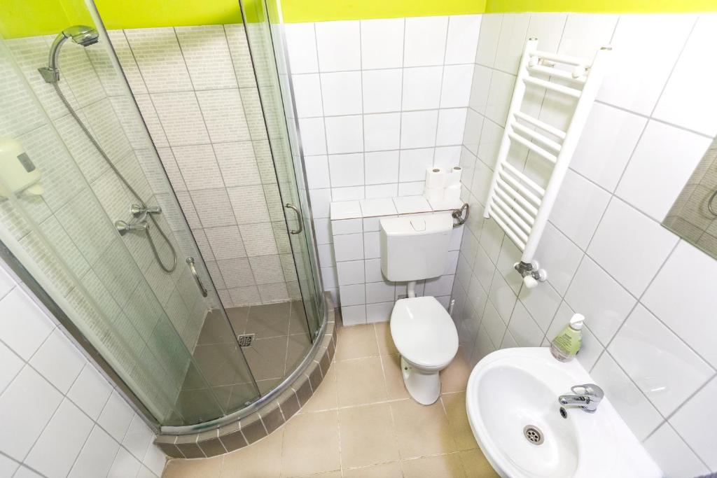 Kúpeľňa v ubytovaní Island Hostel Budapest