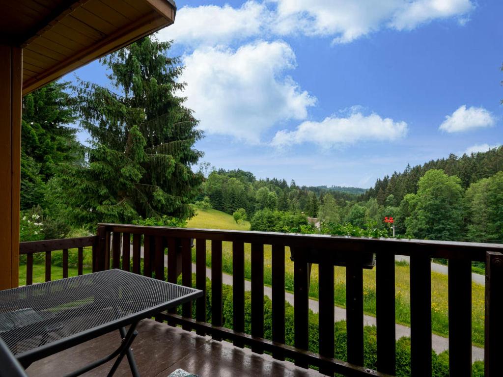 Balkón nebo terasa v ubytování Chalet Mrklov by Interhome