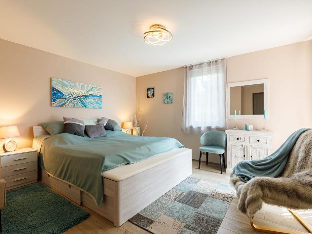 Postel nebo postele na pokoji v ubytování Apartment Zen by Interhome