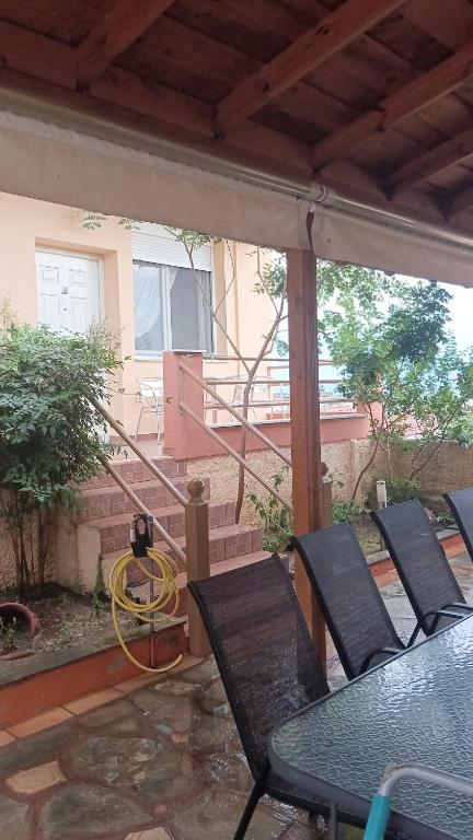 Balkón nebo terasa v ubytování Anestis Studios