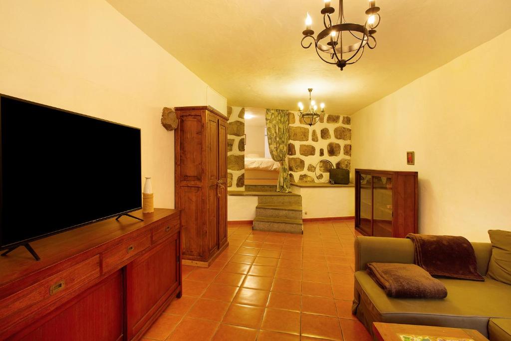 TV a/nebo společenská místnost v ubytování El Alpendre de la Vega 4