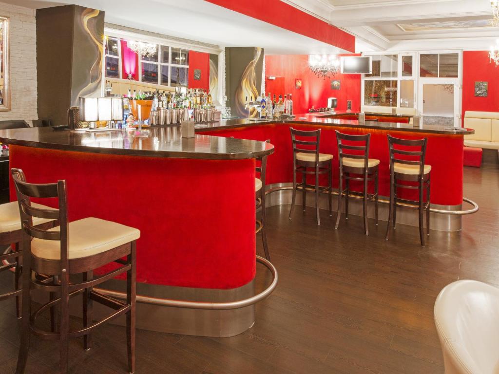 Lounge nebo bar v ubytování DORMERO Hotel Plauen