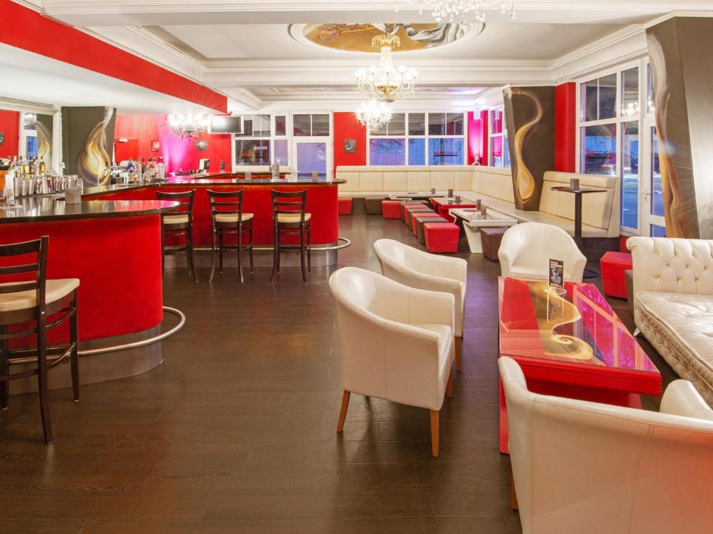 Posezení v ubytování DORMERO Hotel Plauen