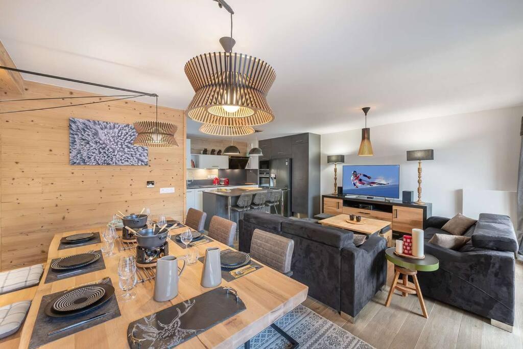 Μια τηλεόραση ή/και κέντρο ψυχαγωγίας στο Perle de Savoie - APT A204 - BO IMMOBILIER - Châtel -Reduced prices on ski passes Châtel & Portes du Soleil