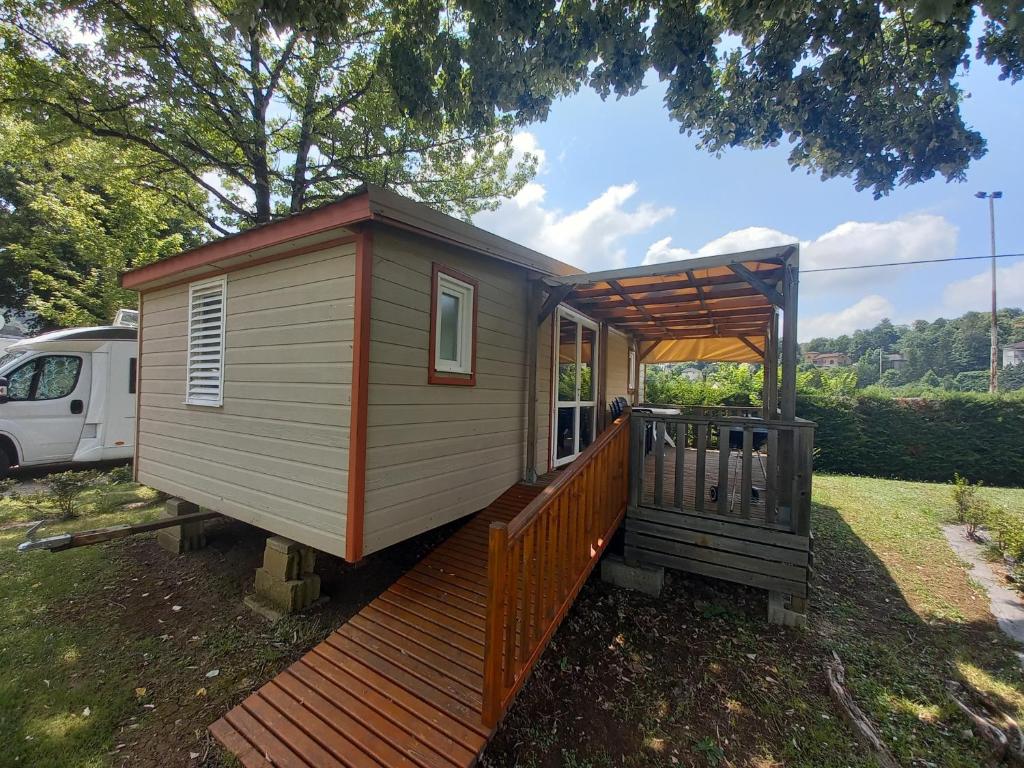 Zahrada ubytování Camping Onlycamp du Rouergue