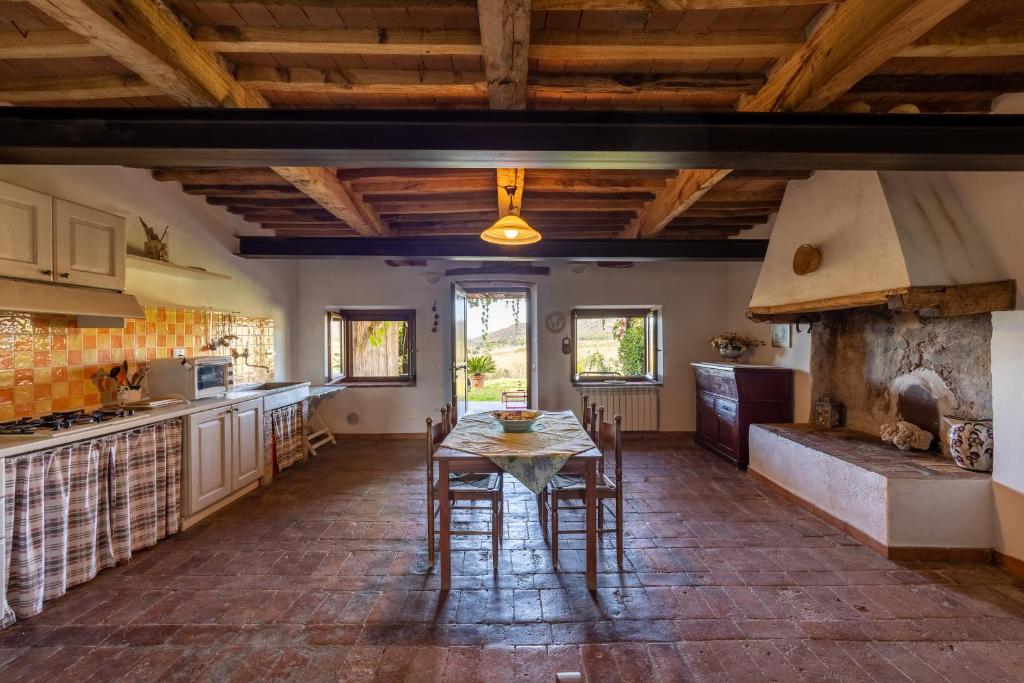 Η κουζίνα ή μικρή κουζίνα στο Agriturismo Podere Binacco