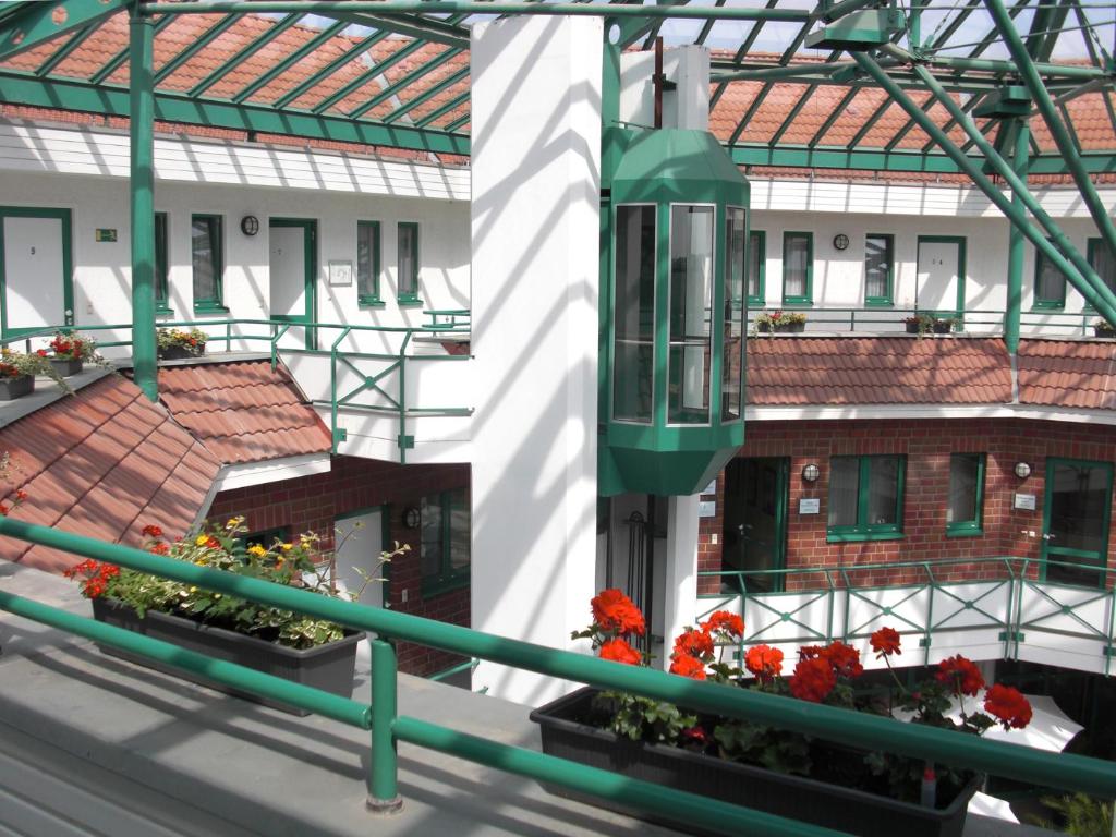 Balkón nebo terasa v ubytování Síu Hotel Magdeburg