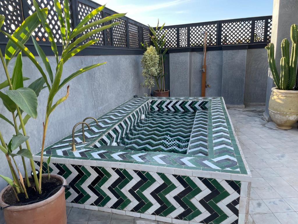 Patio nebo venkovní prostory v ubytování YVES Marrakech