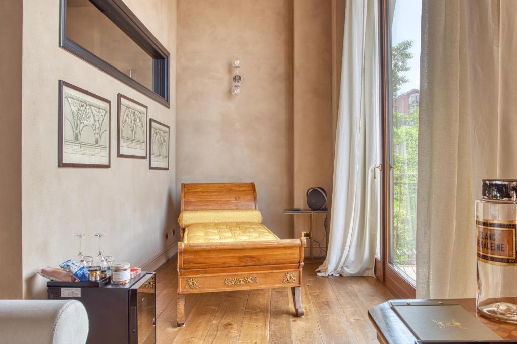 Posezení v ubytování Relais Le Due Matote