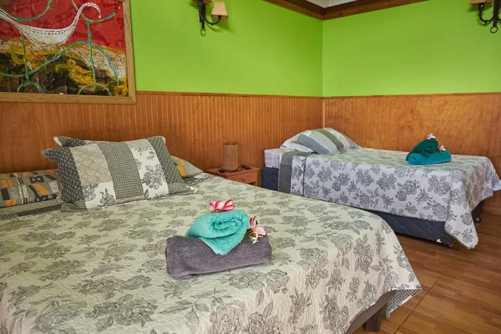 Letto o letti in una camera di Cabañas Maria Hau