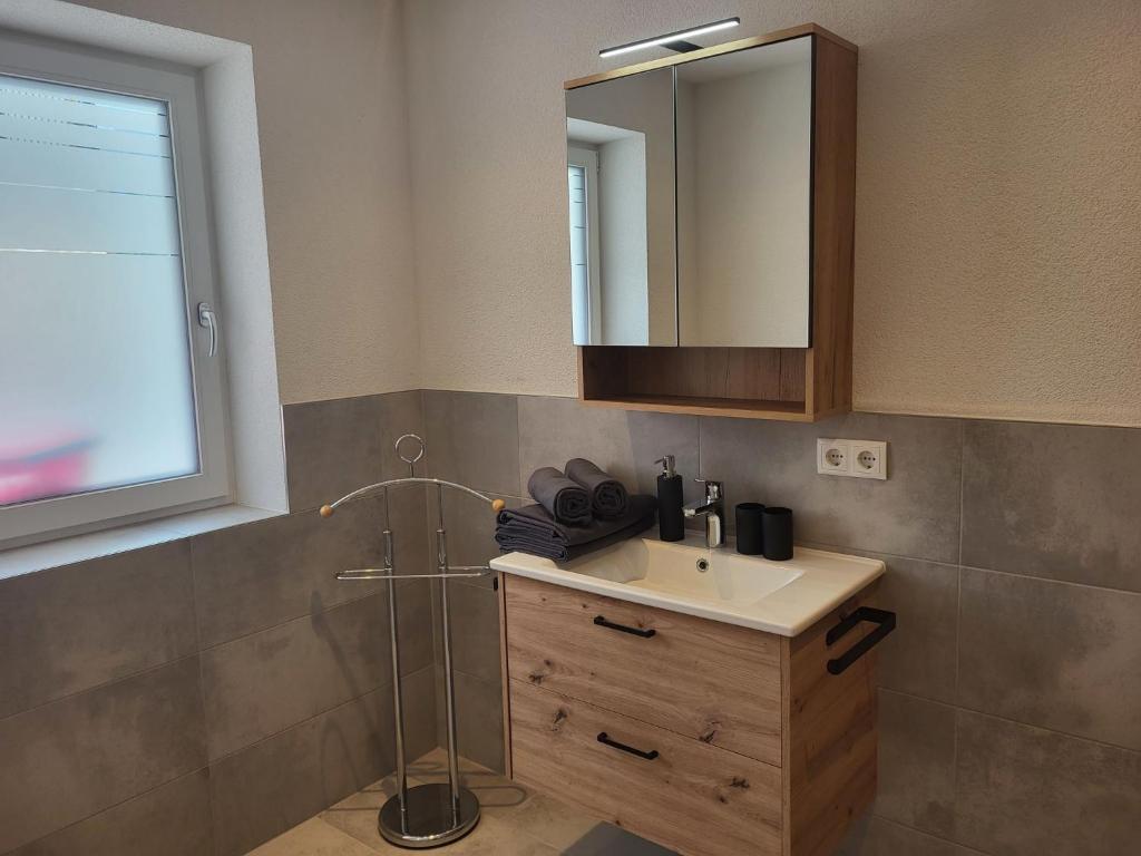 Koupelna v ubytování Apartment Bergblick by Interhome