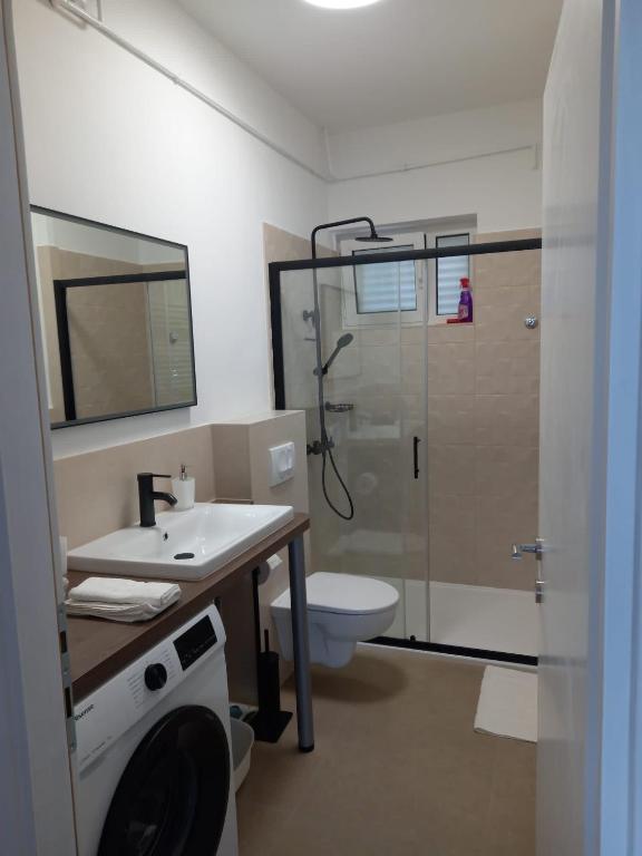 Koupelna v ubytování Apartman Betty