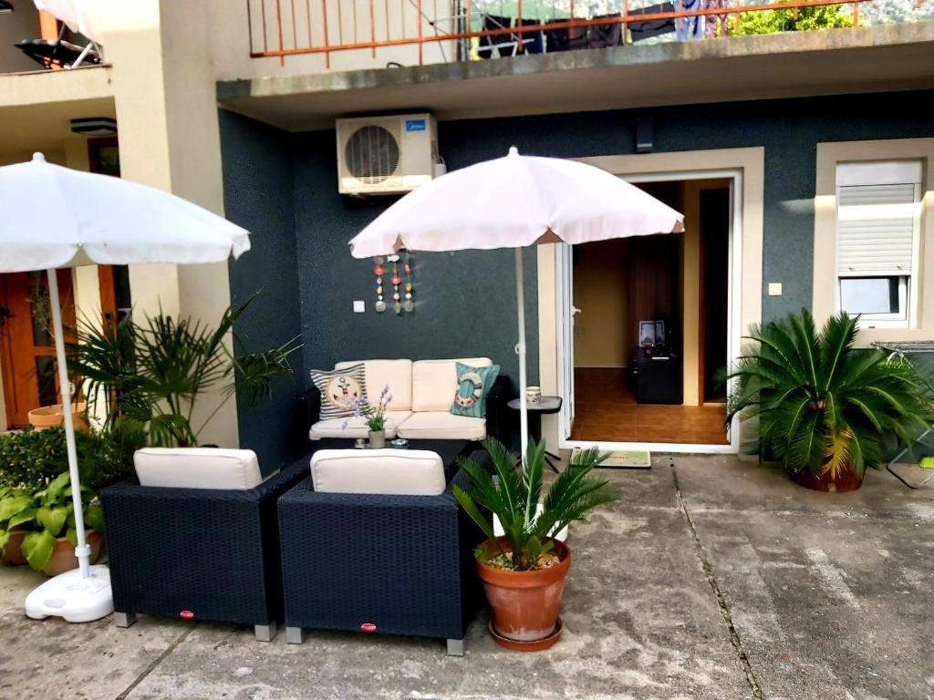 Posezení v ubytování Risan center apartment