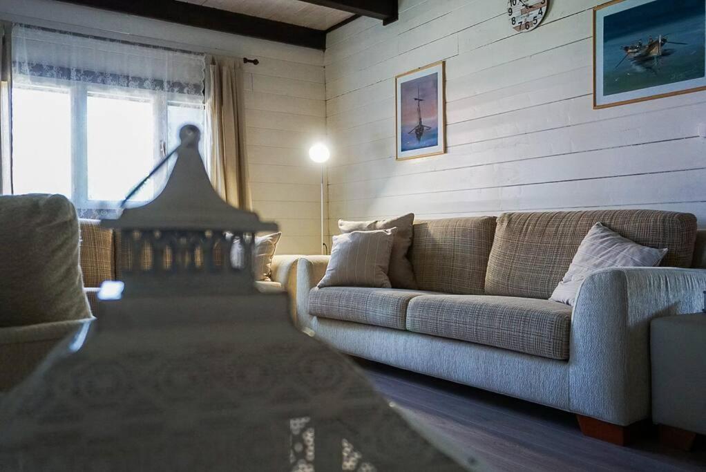 Posezení v ubytování SeaFront Villa Glaros