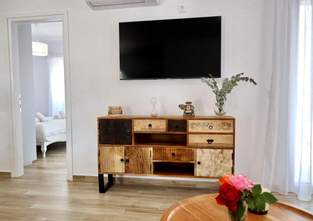 TV a/nebo společenská místnost v ubytování GK - Modern Apartment