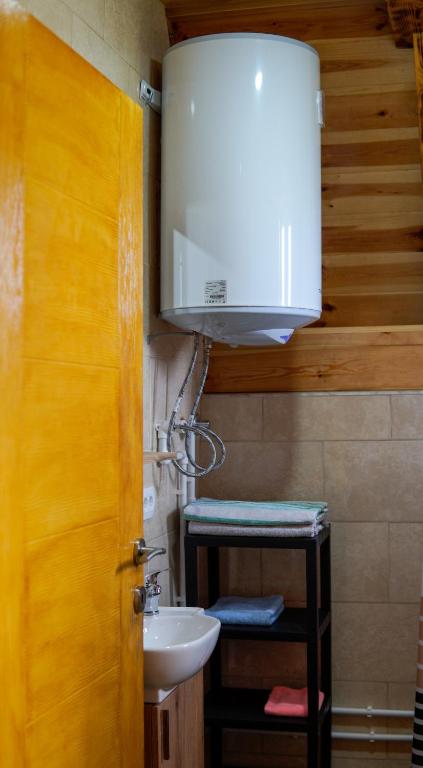 Kuchyň nebo kuchyňský kout v ubytování Mountain house Drveni Raj