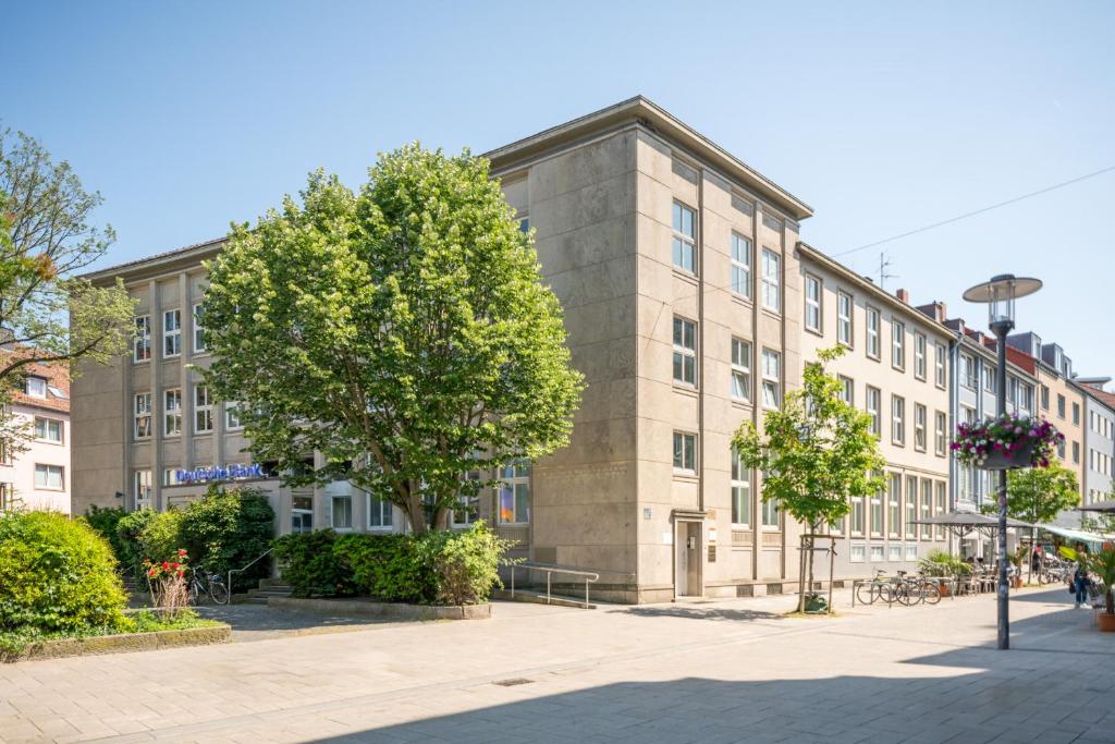Budova, kde se aparthotel nachází