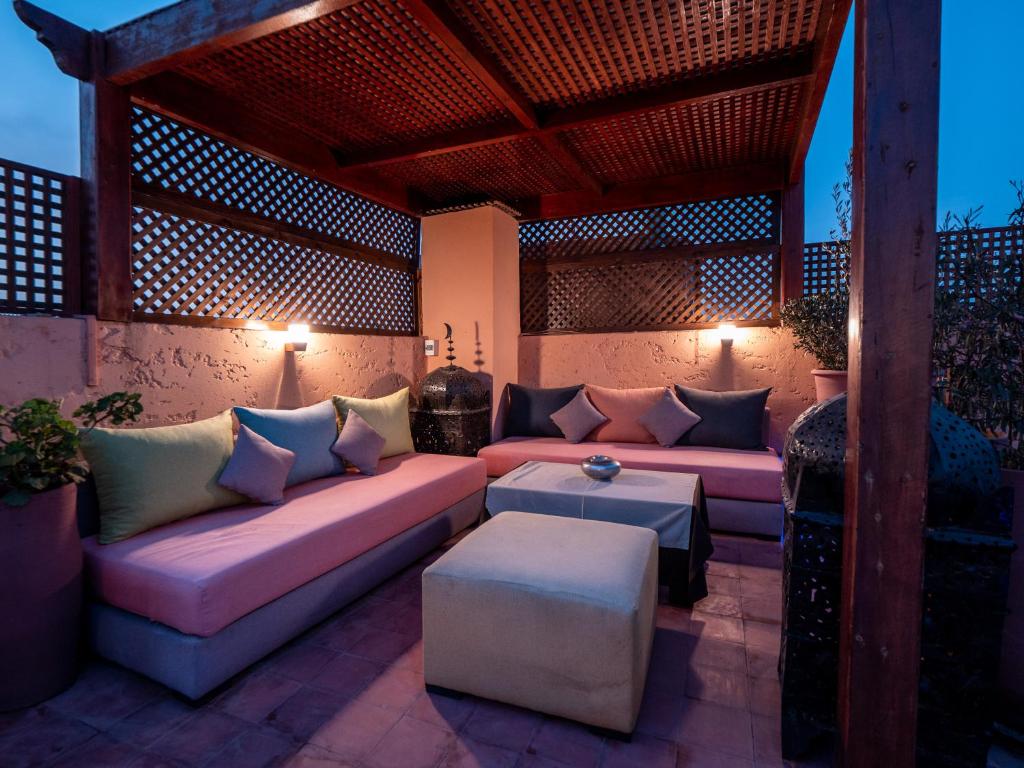 Posezení v ubytování Riad Casa Lalla