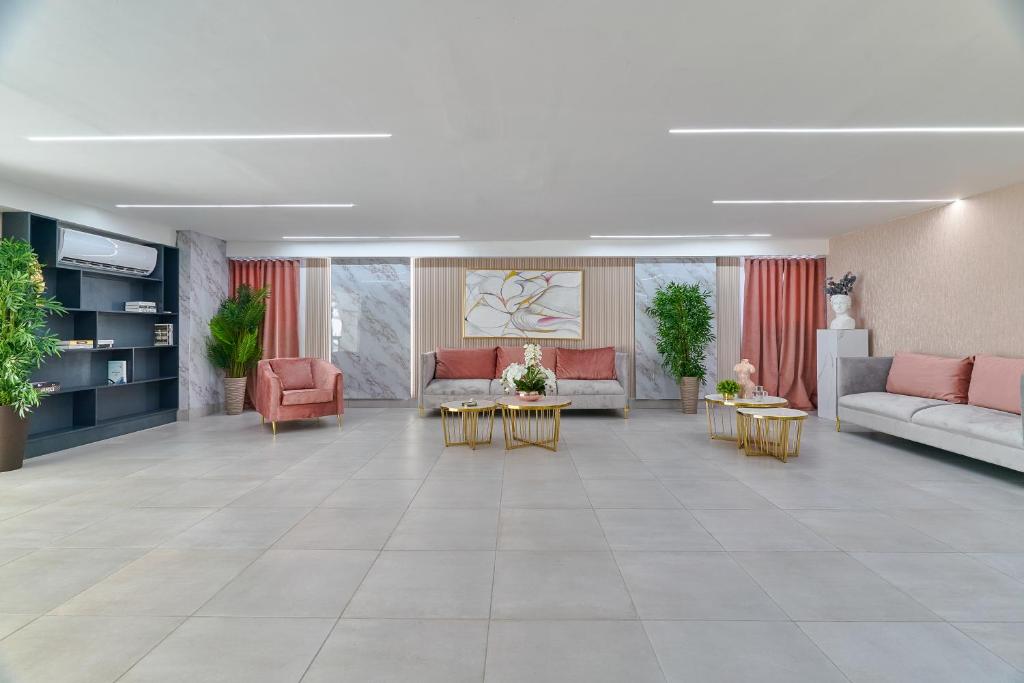 Posezení v ubytování Central Suites Tower