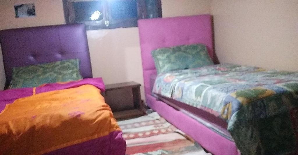 Postel nebo postele na pokoji v ubytování Farm Stay Mharchen