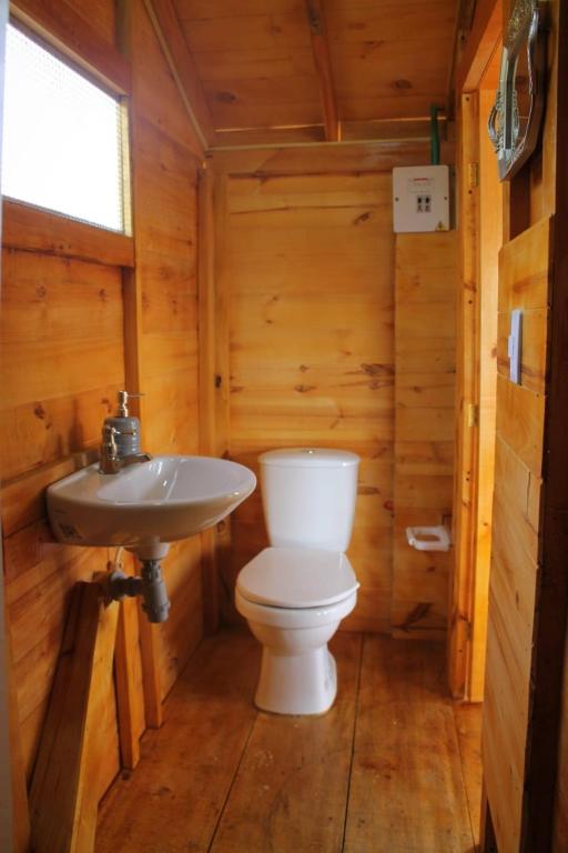 Koupelna v ubytování Camping San Francisco - Cabaña, Teepee & Zona de Camping