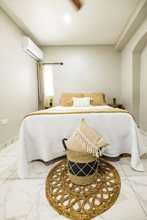 Postel nebo postele na pokoji v ubytování EVA Resort