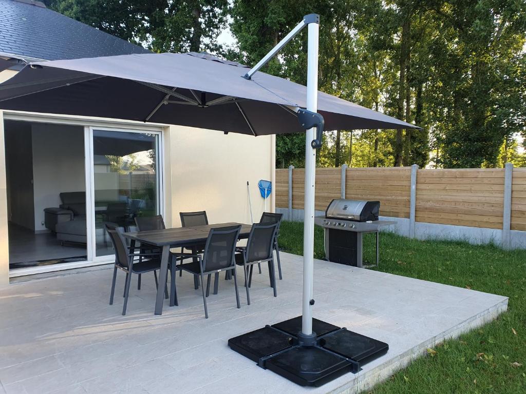Patio nebo venkovní prostory v ubytování location chambre dans plain pied 2 chambres louable