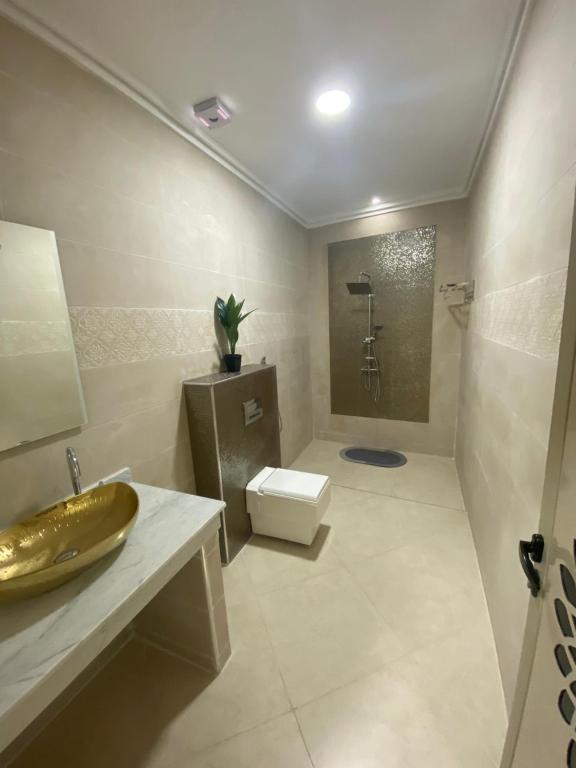 bagno con lavandino e servizi igienici di Le ruban d’or ad Azilal