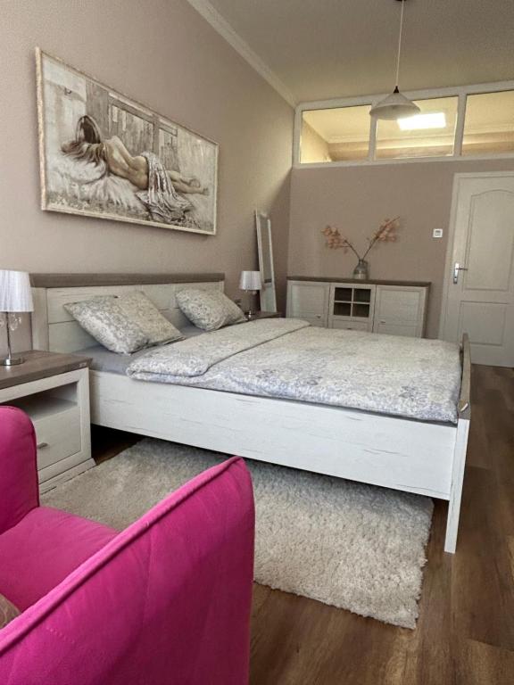 Postel nebo postele na pokoji v ubytování Apartman Teodora