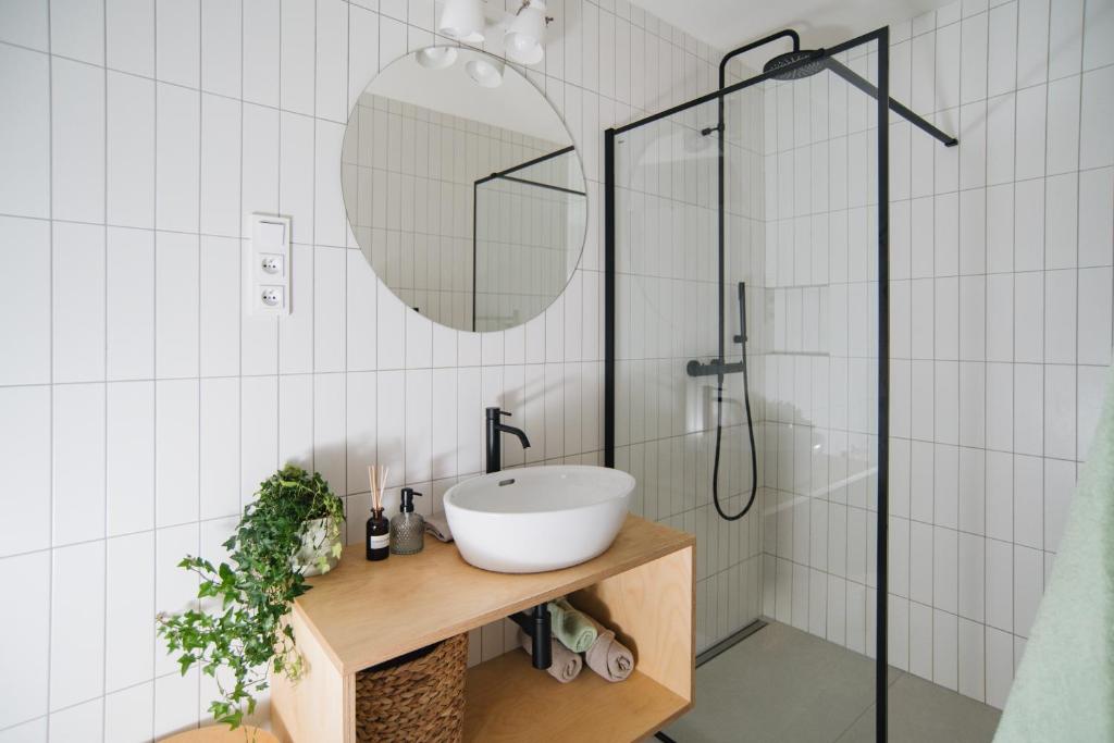 Łazienka w obiekcie Apartments Marinka Litomyšl