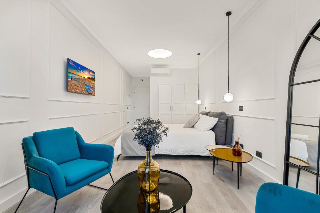 Posezení v ubytování EC Luxury Rooms