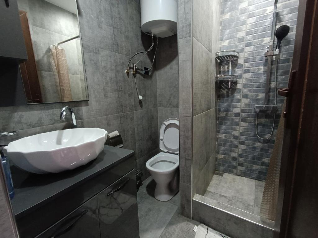 Koupelna v ubytování Crimson Serenity Appartment