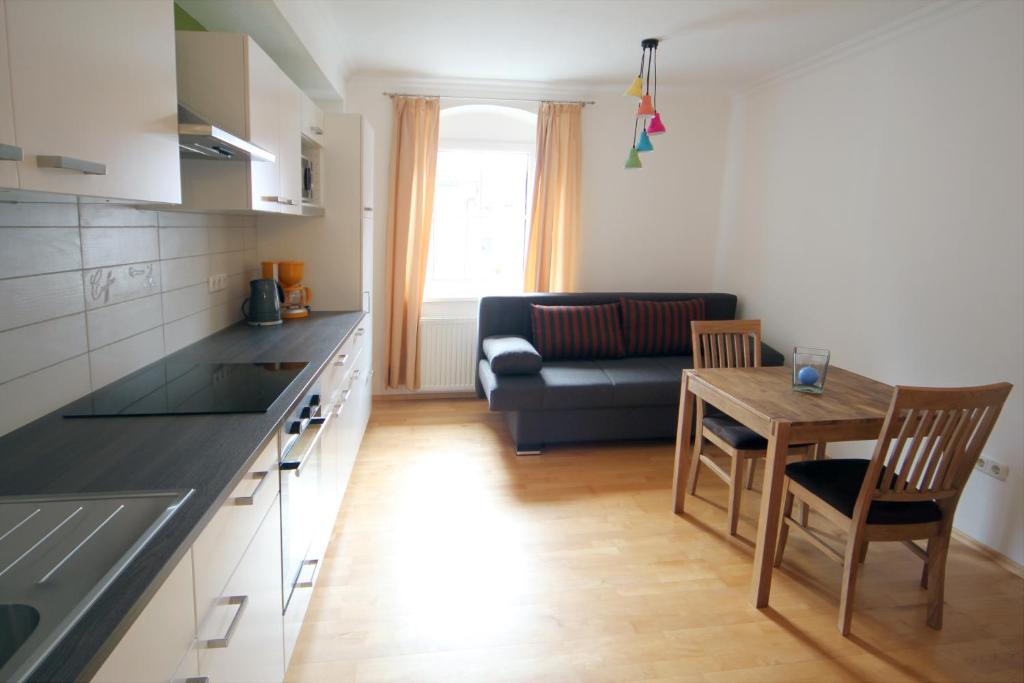 Kuchyň nebo kuchyňský kout v ubytování Gala Apartments - Country Oasis in Pettenbach