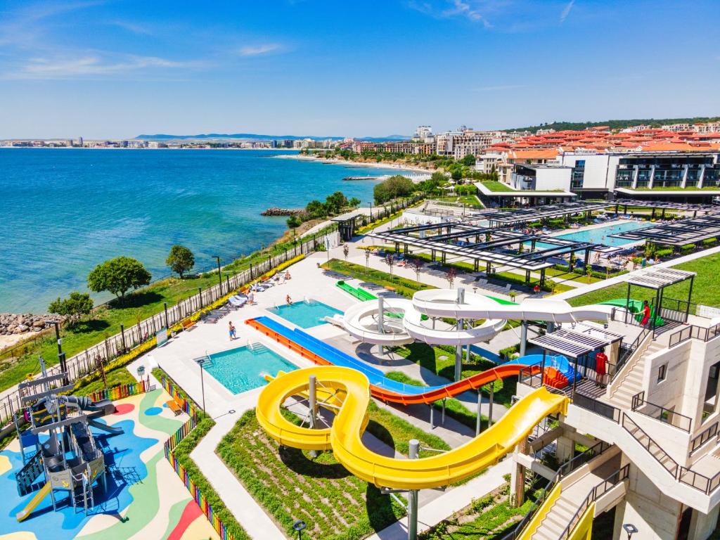 an image of a water park with a water slide at Voya Beach Resort - Ultra All Inclusive in Sveti Vlas