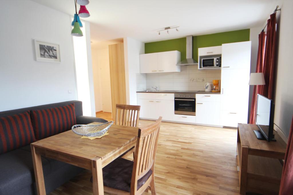 Kuchyň nebo kuchyňský kout v ubytování Gala Apartments - Country Oasis in Pettenbach