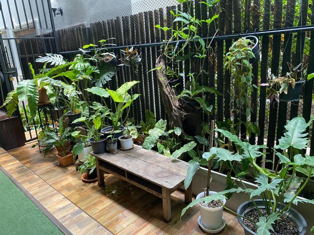 Zahrada ubytování Rangyen Homestay Cha-Am รังเย็น