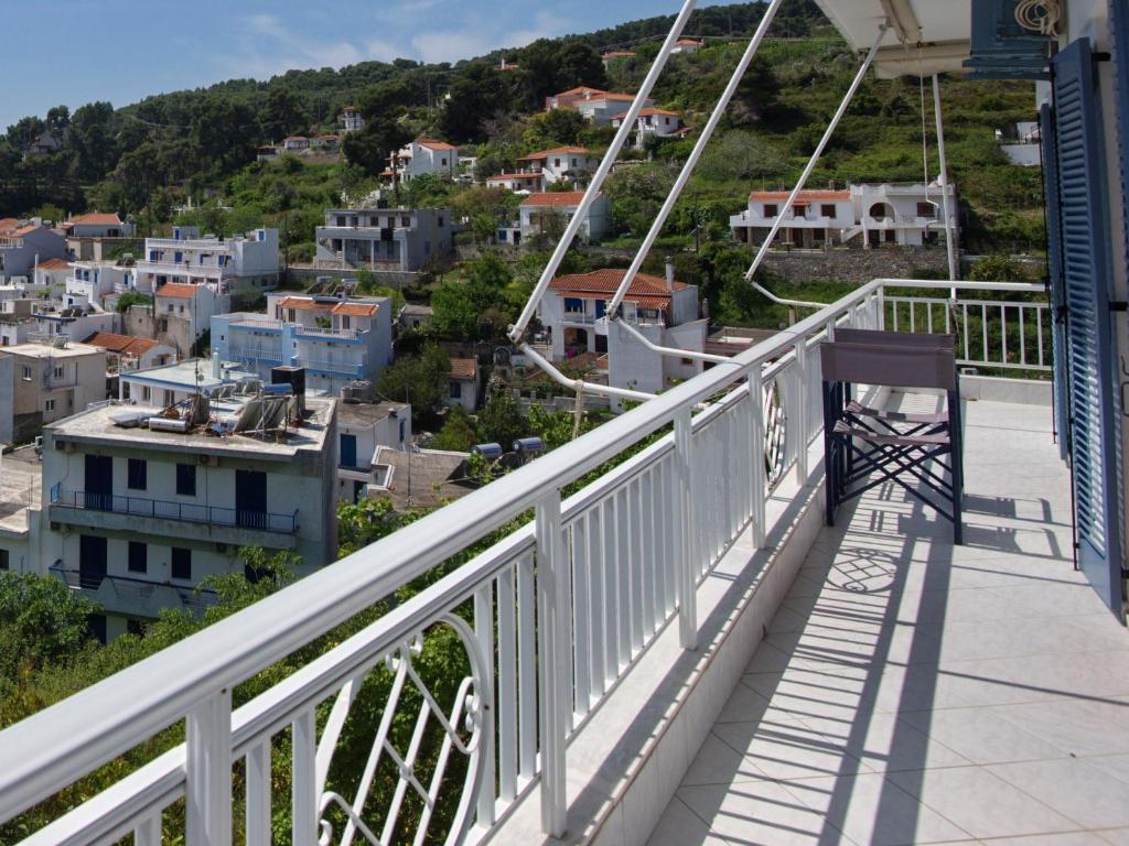 A balcony or terrace at Magdas house