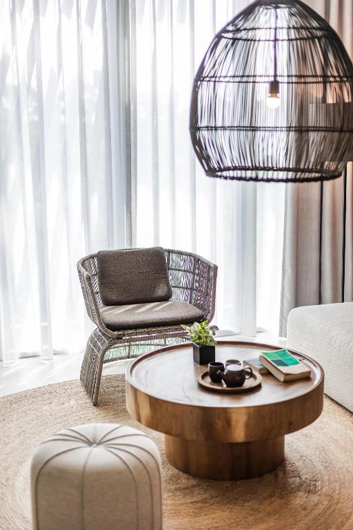 Posezení v ubytování 了了礁溪 Vivir Jiaoxi Hotel