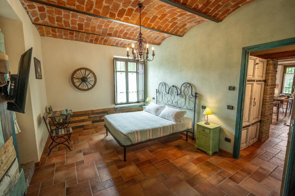 Postel nebo postele na pokoji v ubytování Gilda e i suoi amici