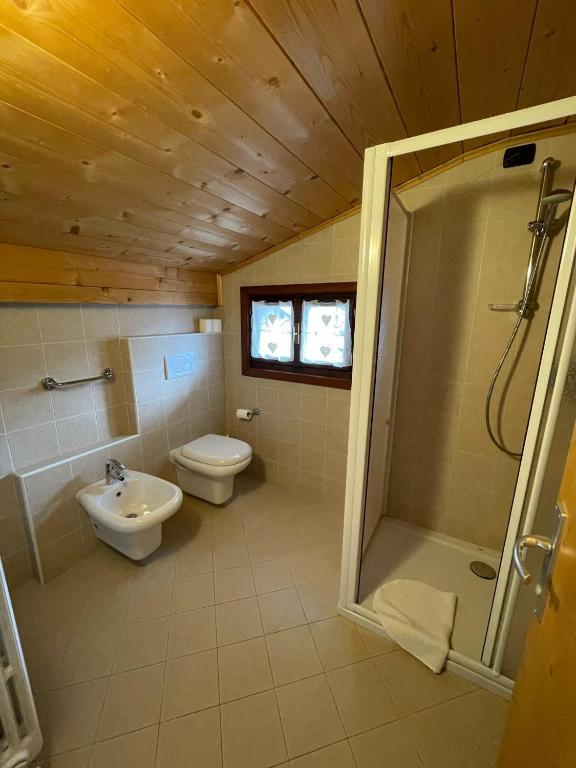 Koupelna v ubytování Ambassador Rooms in Bormio, SOLO CAMERA SENZA COLAZIONE