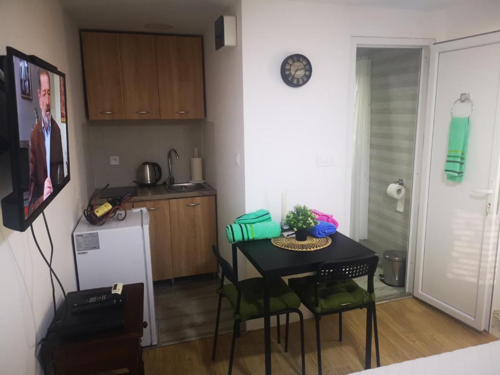 Kuchyň nebo kuchyňský kout v ubytování Apartment Dapcevic Skadar lake