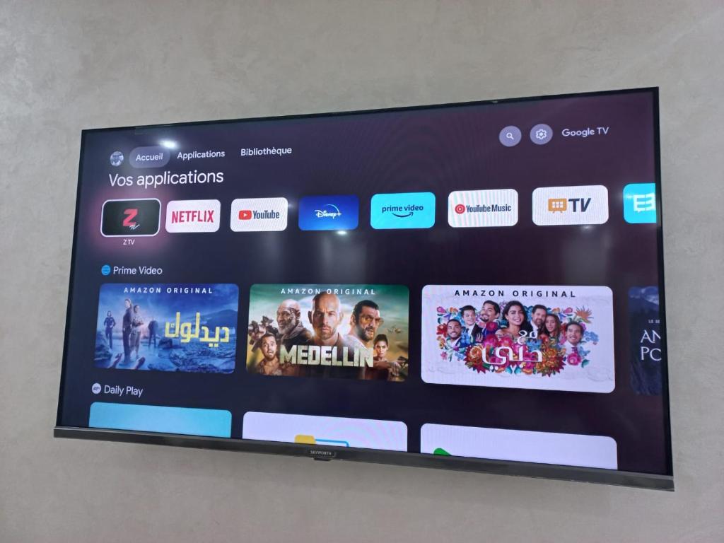 TV a/nebo společenská místnost v ubytování Rawan Appart