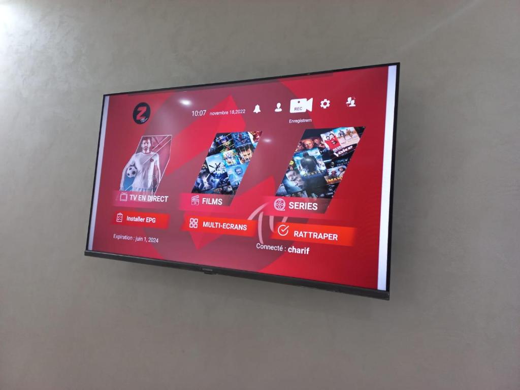 TV a/nebo společenská místnost v ubytování Rawan Appart