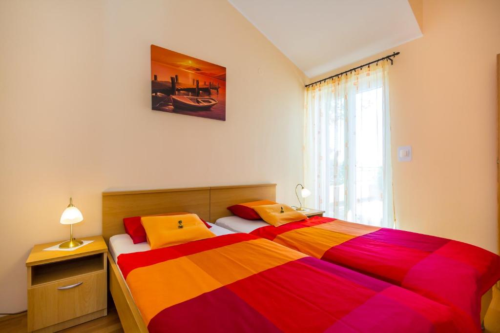Posteľ alebo postele v izbe v ubytovaní Villa Arca Adriatica