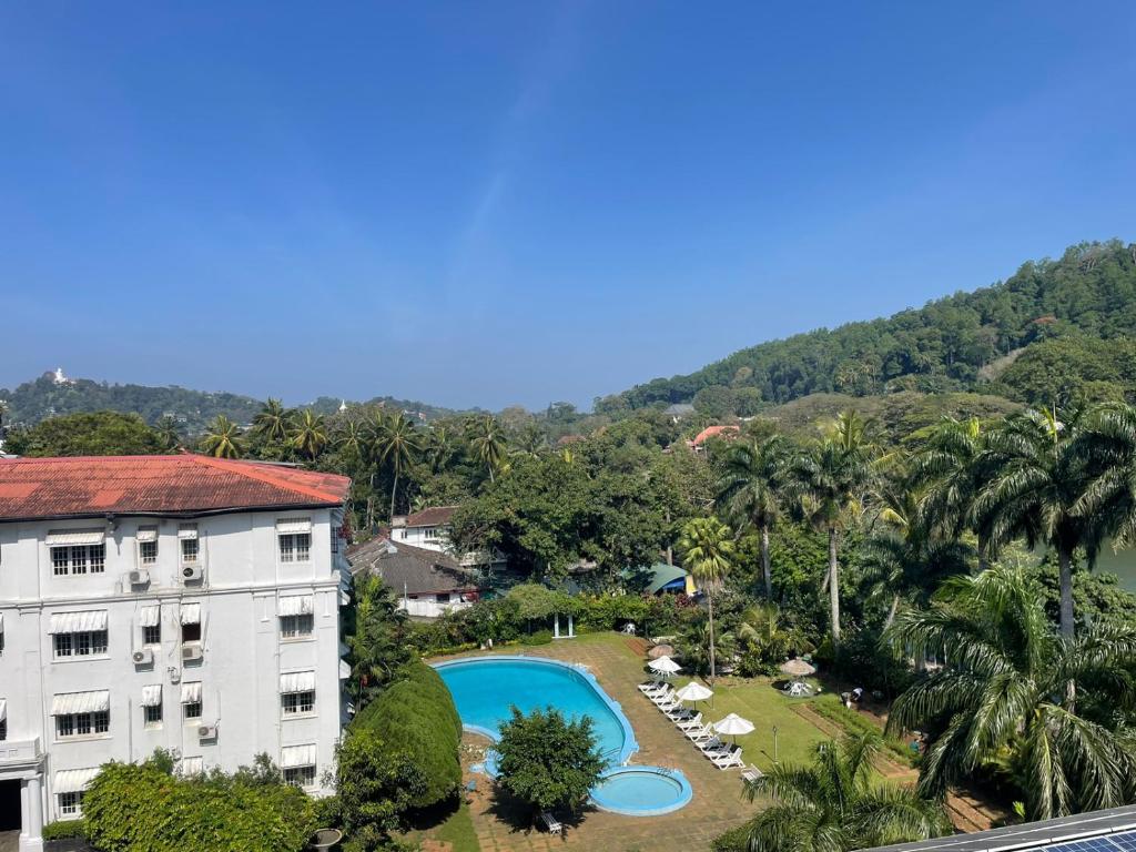 an aerial view of the hotel and the resort at Anna Asia Villa in Kandy