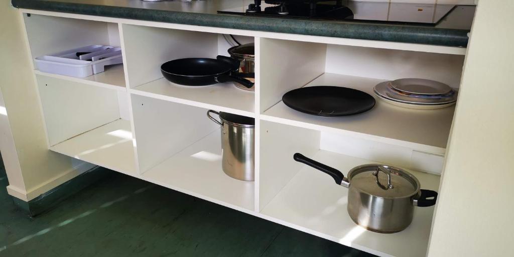 Kuchyň nebo kuchyňský kout v ubytování Stay Hostel Rotorua